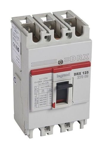 Силовой автомат Legrand DRX 125, термомагнитный, 10кА, 3P, 125А