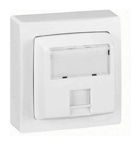 Розетка компьютерная RJ45 Cat.6 Legrand OTEO, белый