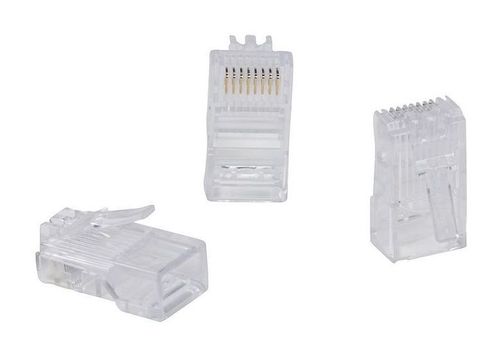 Вилка RJ 45 кат. 5е - 8 контактов - ширина 11,7 мм