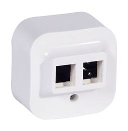 Розетка 1xRJ45 Cat.5 QUTEO, белый