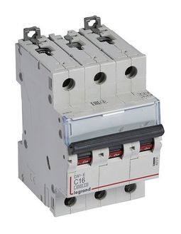 Автоматический выключатель DX³-E 3P 16А (C) 6кА