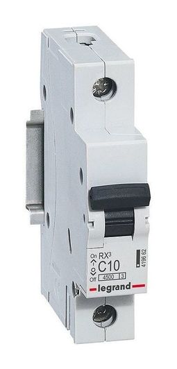 Автоматический выключатель RX3 1P 10А (C) 4.5кА