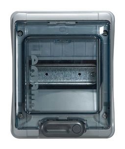 Распределительный шкаф Plexo³, 6 мод., IP65, навесной, пластик, дверь, с клеммами